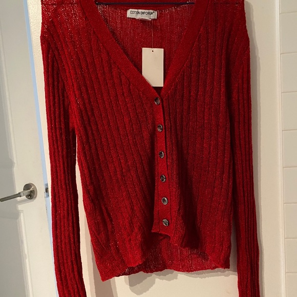 Red cardigan - Picture 3 of 3